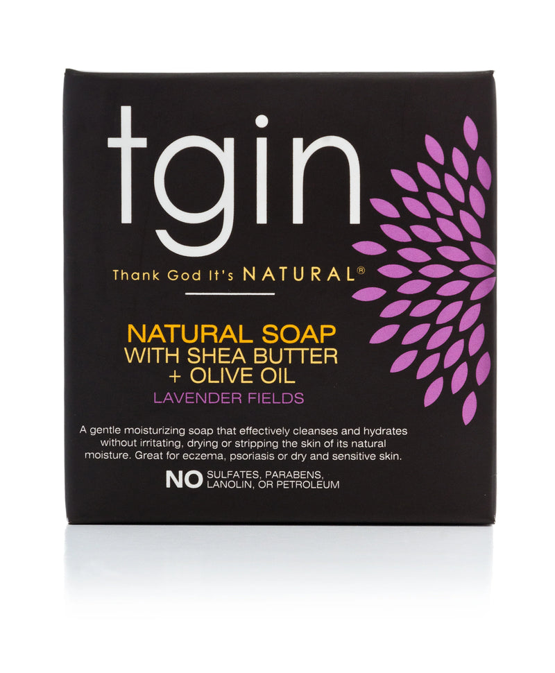 TGIN Natural Soap WIth Shea Butter + Olive Oil Lavender Fields