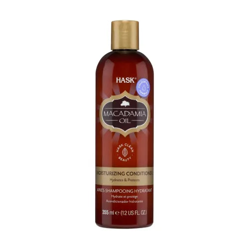 Hask Macadamia Oil Moisturizing Conditioner Hydrates & Protects 12oz