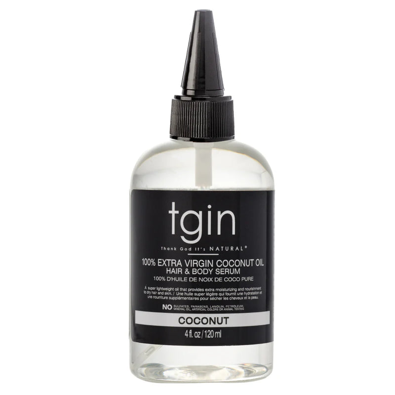 TGIN 100% Extra Virgin Coconut Oil Hair & Body Serum 4oz