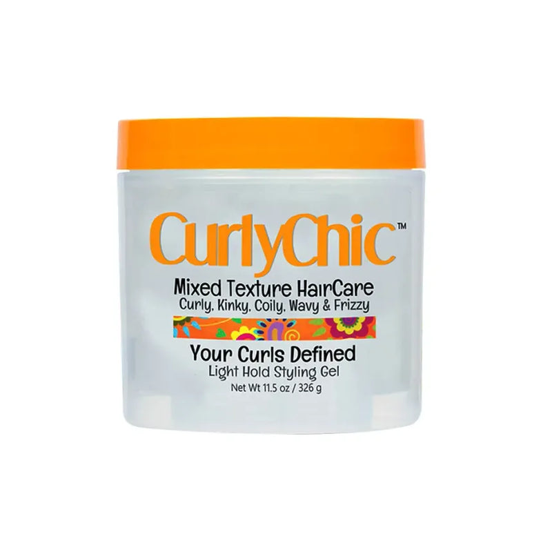 Curly Chic Mixed Texture HariCare Your Curls Defined Light Hold Styling Gel 11.5oz