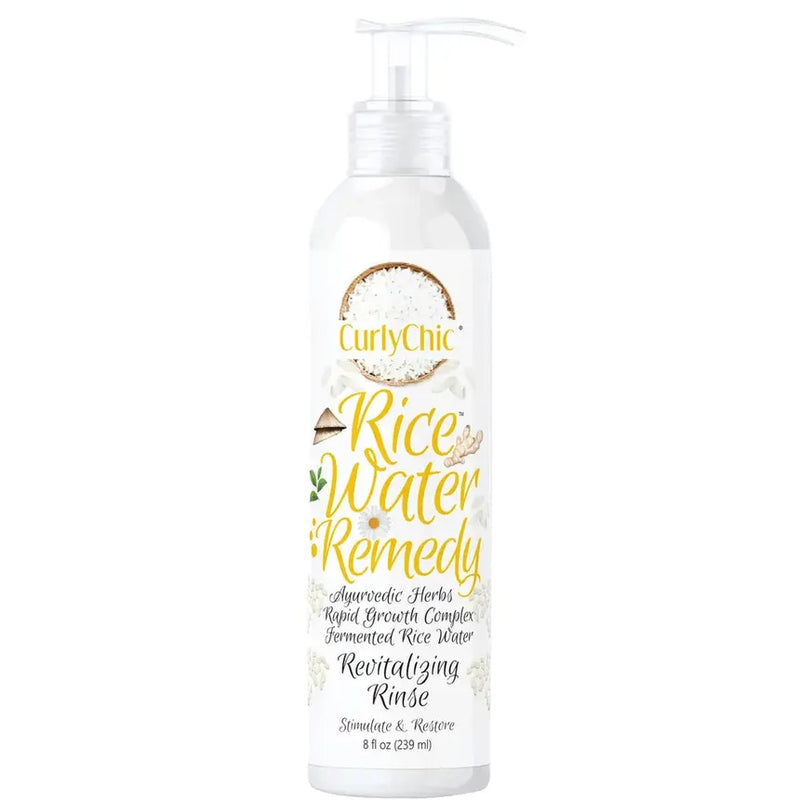 Curly Chic Rice Water Remedy Revitalizing Rinse Stimulate & Restore 8oz