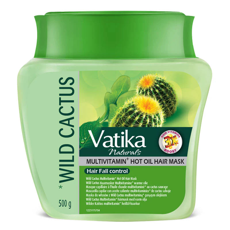 Vatika Wild Cactus Multivitamin + Hot Oil Hair Mask 500g