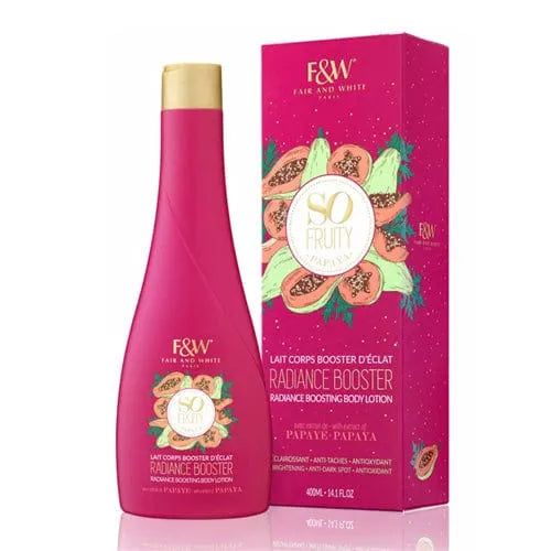 Fair & White So Fruity Papaya Radiance Boosting Body Lotion 400ml