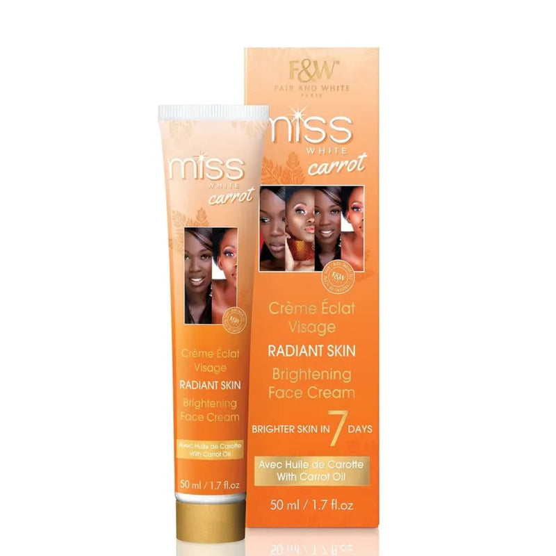 Fair & White Miss White Carrot Radiant Skin Brightening Face Cream 50ml