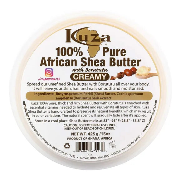 Kuza 100% Pure African Shea Butter Creamy 15oz