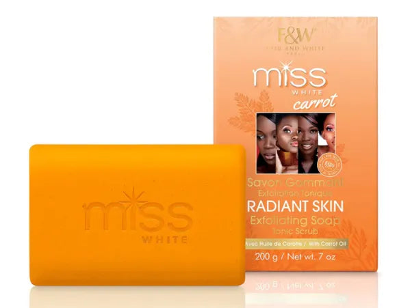 Fair & White Miss White Carrot Radiant Skin Exfoliationg Soap Tonic Scrub 200g