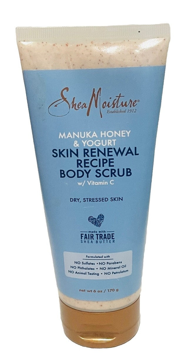 Shea Moisture Manuka Honey & Yogurt Skin Renewal Recipe Body Scrub 6oz