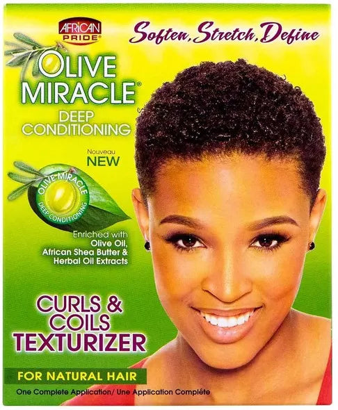 African Pride Olive Miracle Deep Conditioning Curls & Coils Texturizer