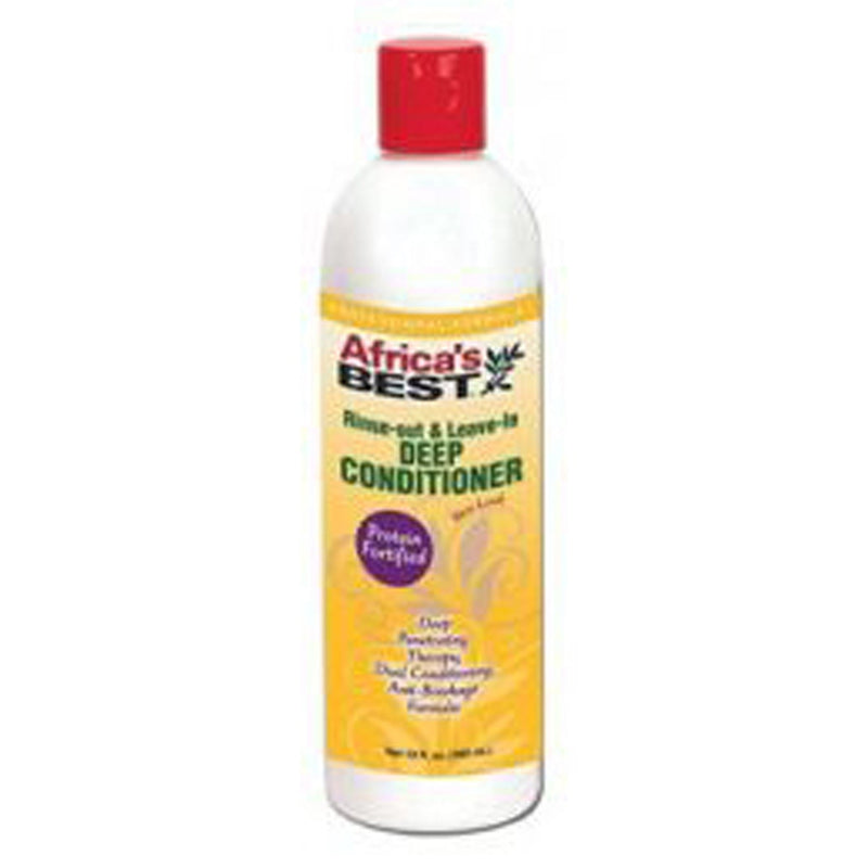 Africa's Best Rinse-out & L/in Deep Cond vitmin&collagen. 12Oz.