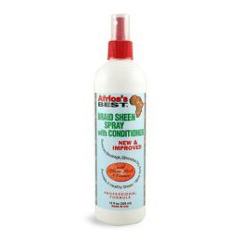 Africas Best Braid Sheen shea butter Spray with Conditioner 12oz.