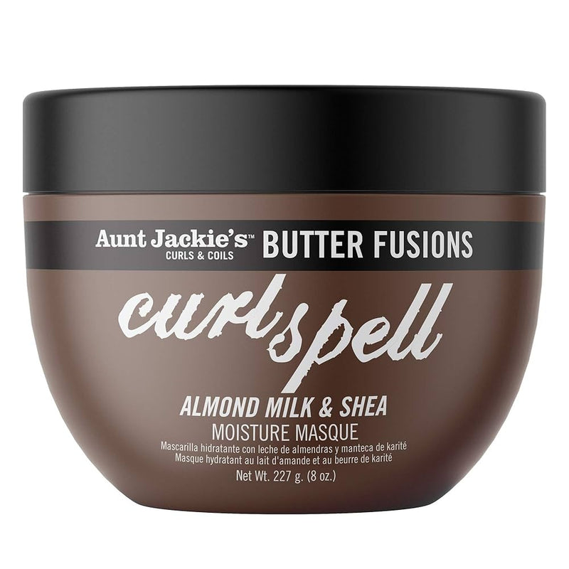 Aunt Jackie's Butter Fusions Curl Spell Almond Milk & Shea Moisture Masque 8oz