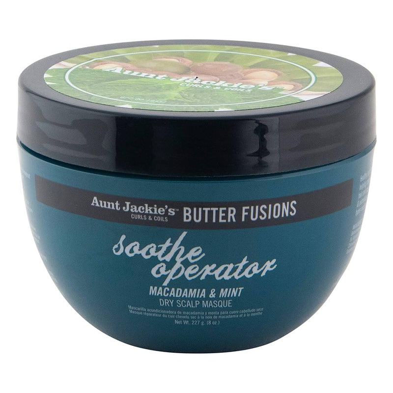 Aunt Jackie's Butter Fusions Soothe Operator Macadamia  & Mint 8oz