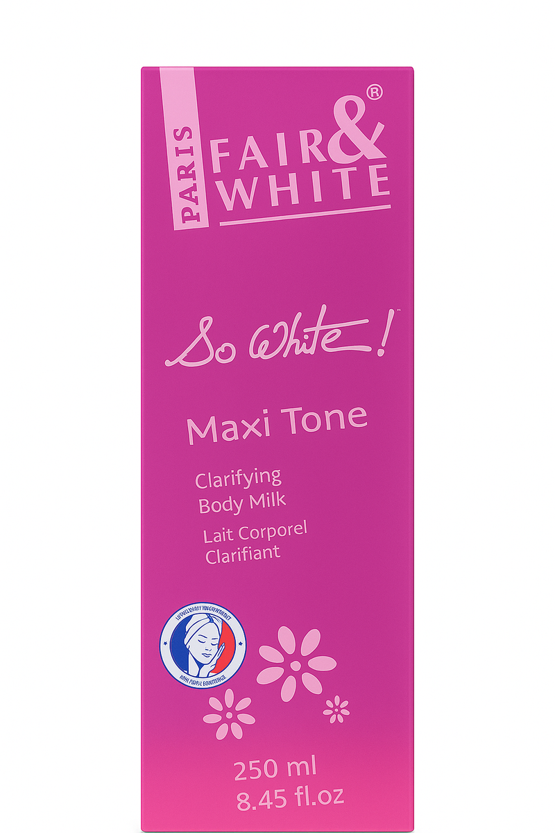 Fair & White So White Maxi Tone Clarifying Body Milk 8.45oz