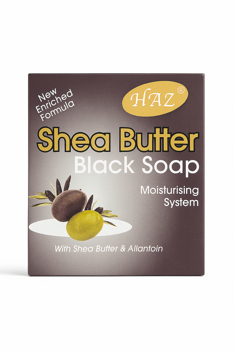 HAZ Shea Butter Black Soap Moisturising System 100g