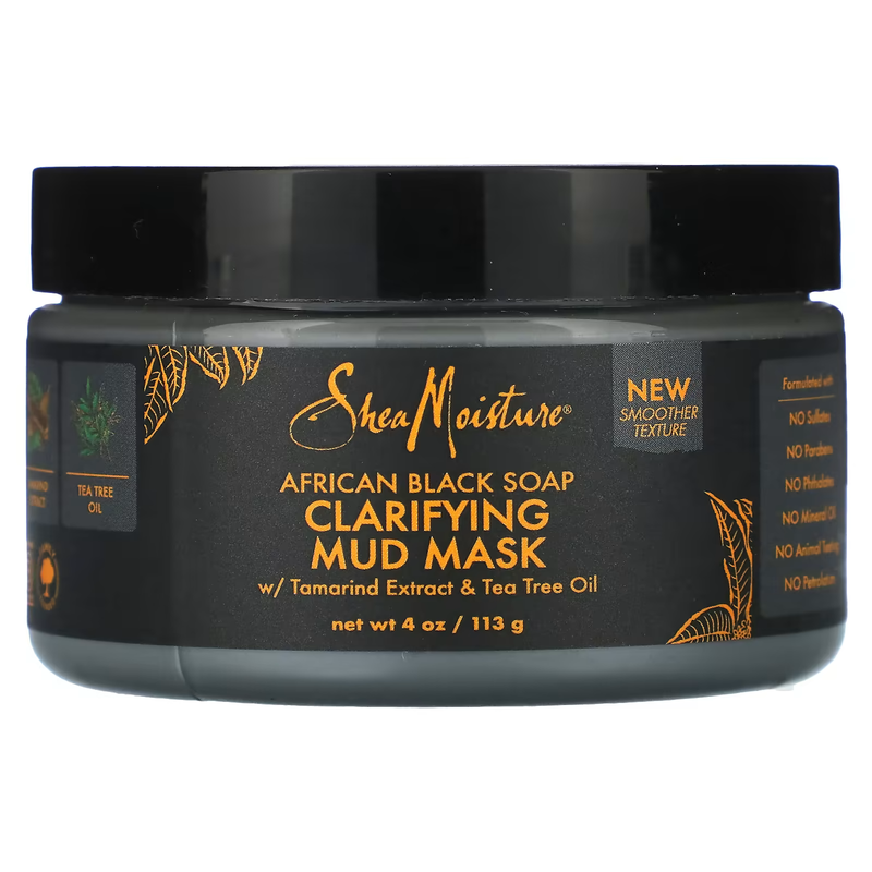 Shea Moisture African Black Soap Clarifying Mud Mask 4oz