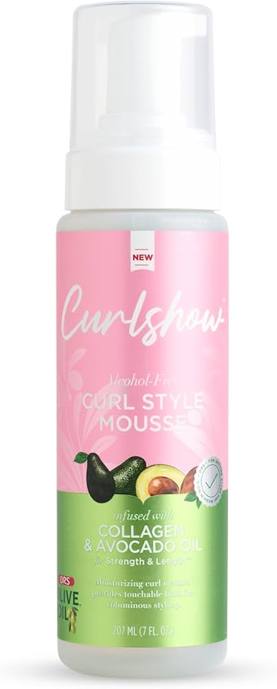 ORS Alcohol-Free Curl Style Mousse With Collagen & Avocado Oil 7oz