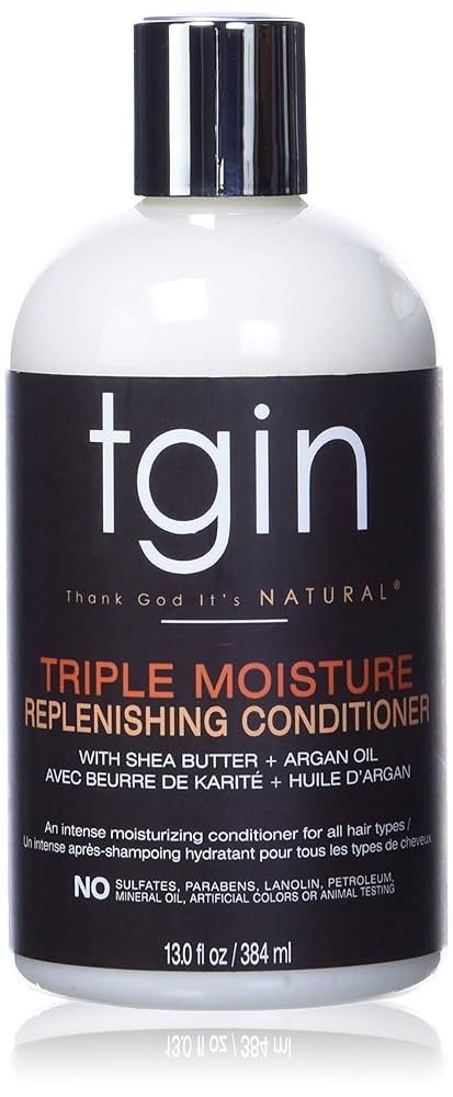 TGIN Triple Moisture Replenishing Conditioner WIth Shea Butter + Argan Oil 13oz