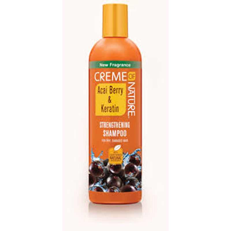 Creme Of Nature Acai Berry & Keratin Strengthening Shampoo 12 Oz.
