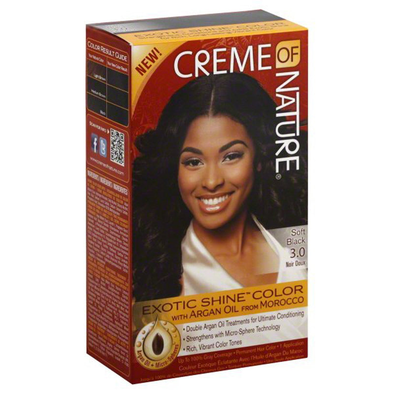 Creme Of Nature Argan Oil Col. Soft Black