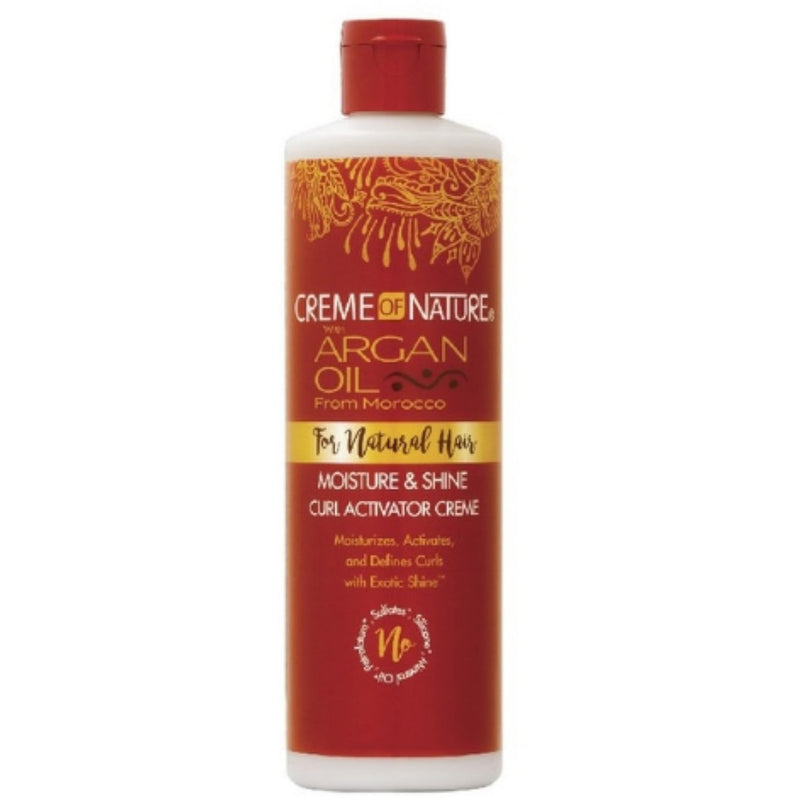 Creme Of Nature Argan Oil Curly Moist & Shine Curl Activator Creme 12 Oz