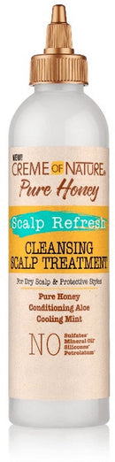 Creme Of Nature Pure Honey Scalp Refresh Cleansing Scalp Treatment 8oz