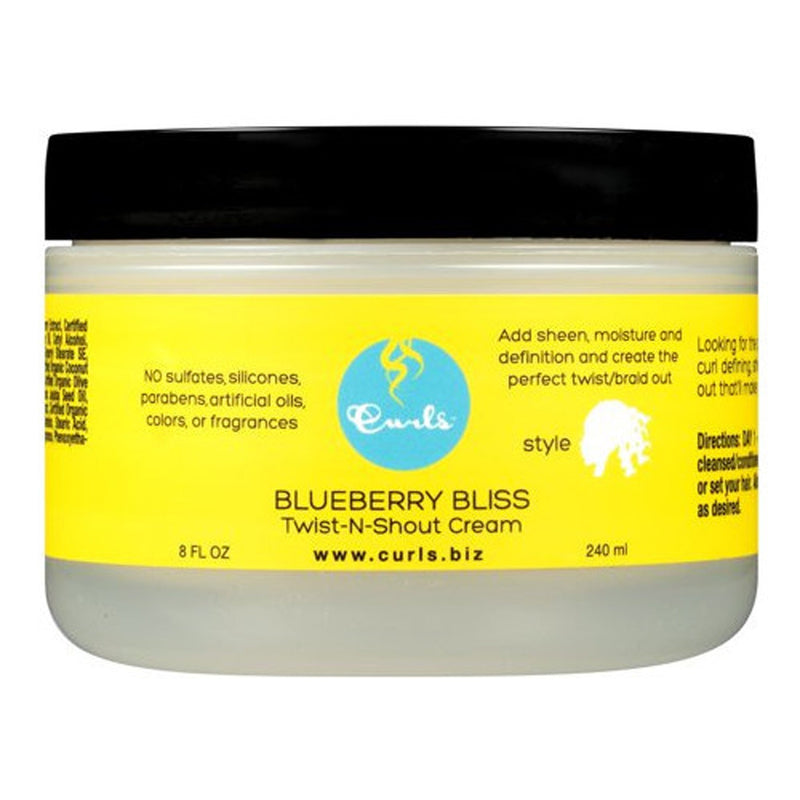Curls Blueberry Bliss Twist & Shout Creme 8 Oz.