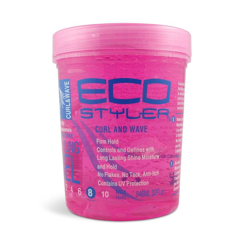 Eco Curl & Wave Gel Pink 32 Oz.