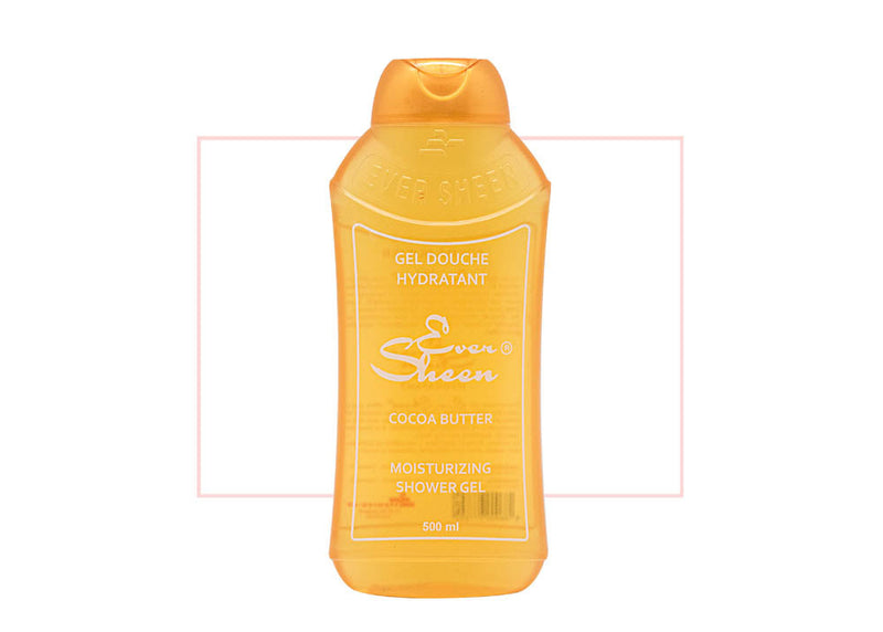 Ever Sheen Gel Douche Hydratant Cocoa Butter Moisturizing Shower Gel 500ml