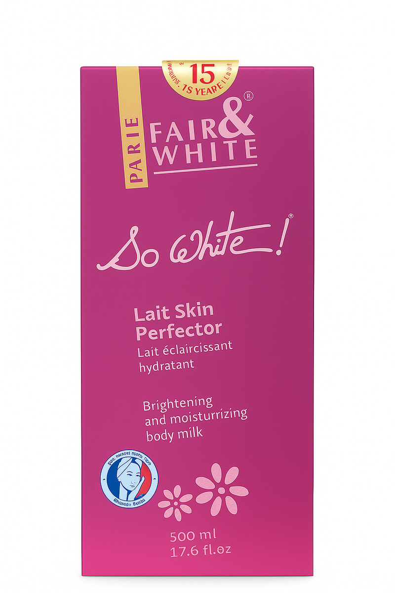 Fair & White So White Lait Skin Perfector Brightening &  Moisturizing Body  Milk 17.6oz