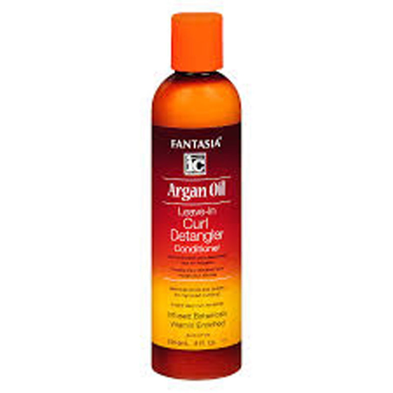 Fantasia IC Argan Oil Leave-In Curl Detangler Conditioner 8 Oz.