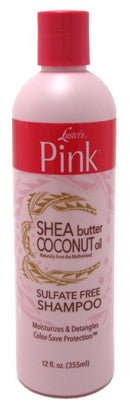 Luster's Pink Shea Butter Coconut Oil Sulfate Free Shampoo 12oz