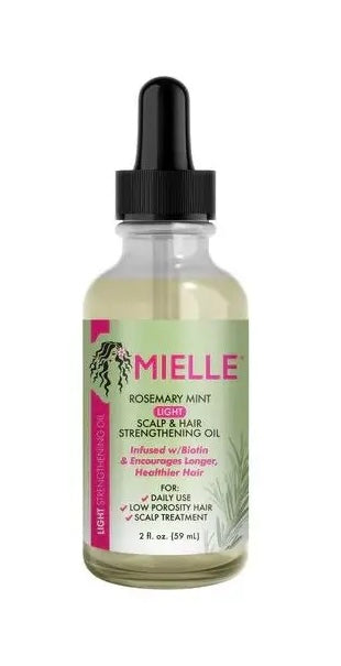 Mielle Rosemary Mint Scalp & Hair Strengthening Oil Light 2oz