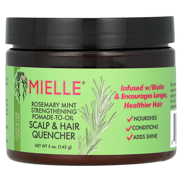Mielle Rosemary Mint Strengthening Pomade To Oil Scalp & Hair Quencher 5oz