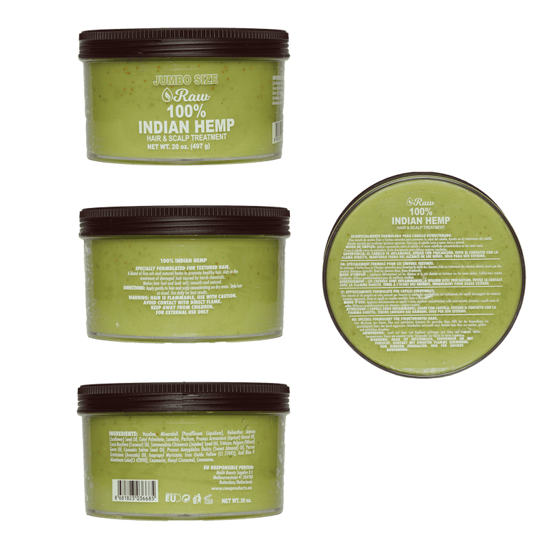 Raw 100% Indian Hemp Hair & Sclap Treatment 20oz