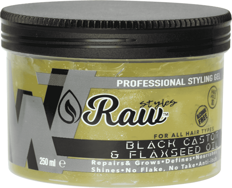 Raw Black Castor & Flaxseed Oil Gel 250ml