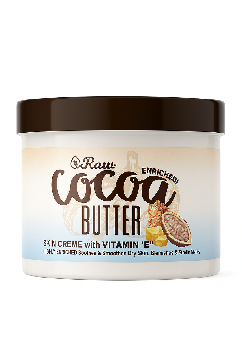 Raw Cocoa Butter With Vitamin E  14oz