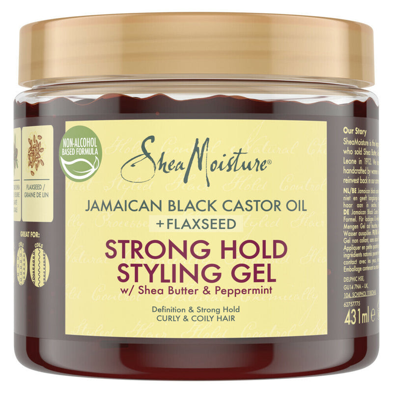 Shea Moisture Jamaican Black Castor Oil + Flaxseed Strong Hold Styling Gel 15oz