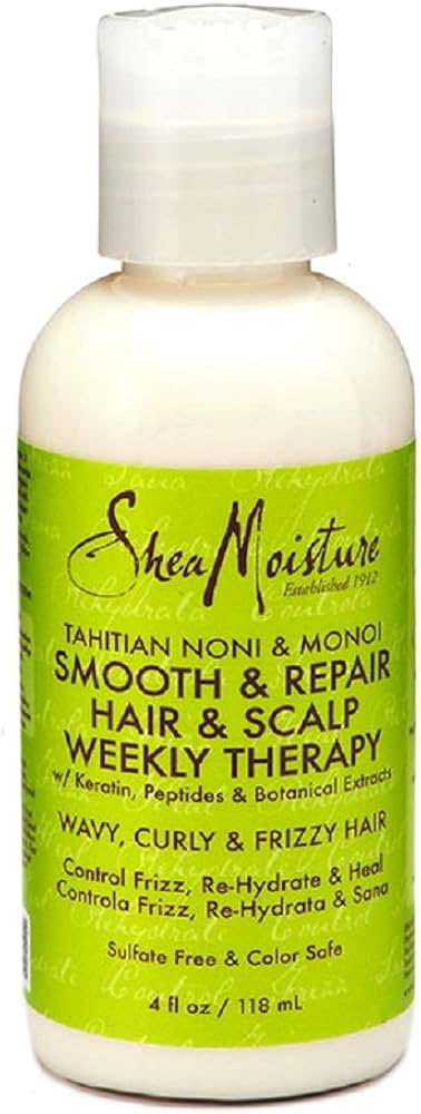 Shea Moisture Tahitian Noni & Monoi Smooth & Repair Hair & Scalp Weekly Therapy 4oz