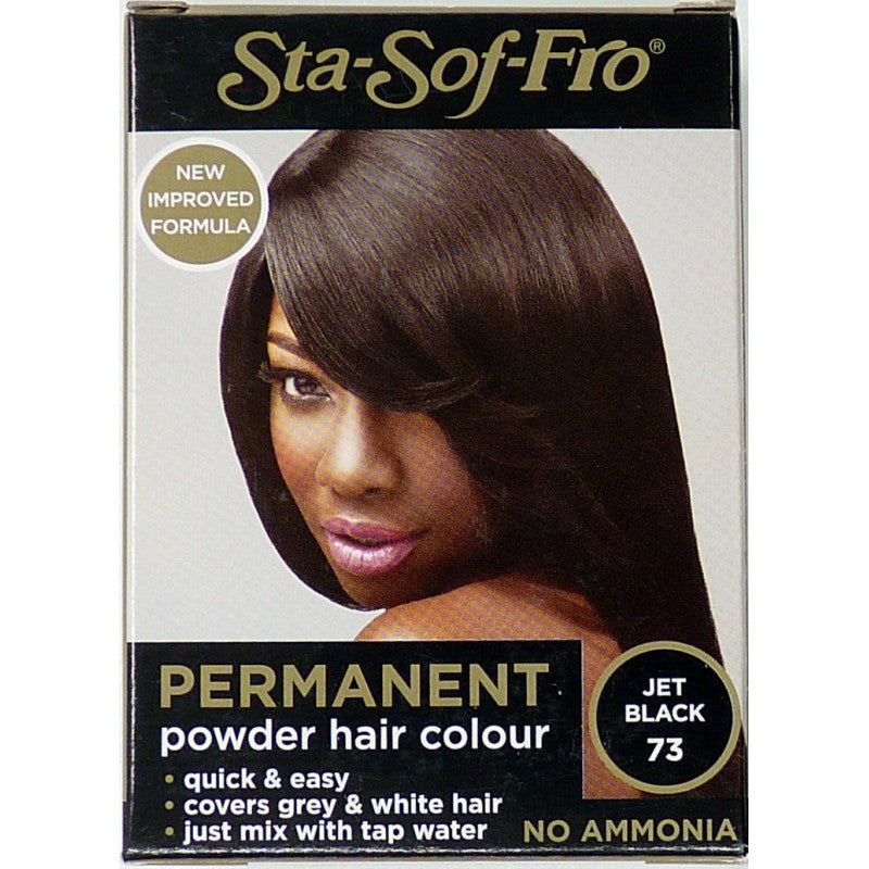 Sta-Sof-Fro Powder Hair Color Permanent Jet Black 73