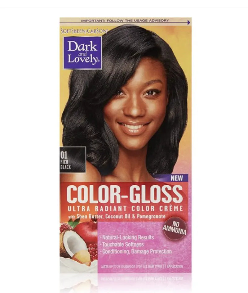 Dark & Lovely Color-Gloss 01 Rich Black