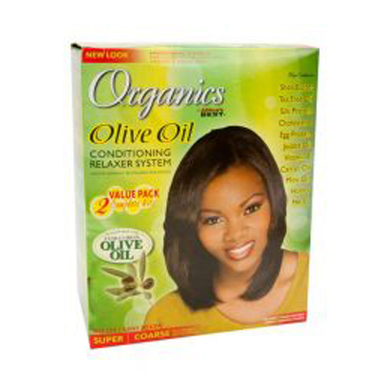 Africa's Best ORG Olive Oil Relaxer Kit Twinpack Sup.