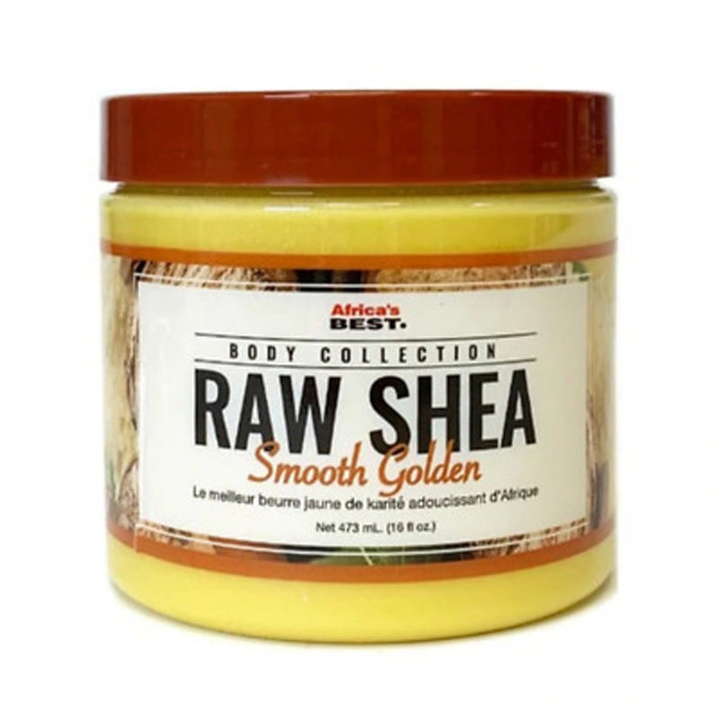 Africas Best Raw Shea Butter Smooth Golden 16oz