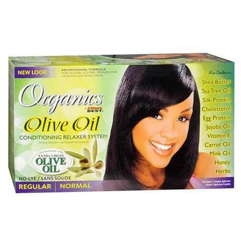 Africas Best ORG Olive Oil Relaxer Kit Reg.