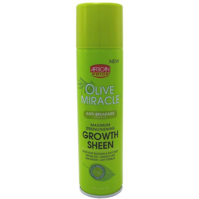 African Pride Olive/Mir. Sheen Spray 8 oz