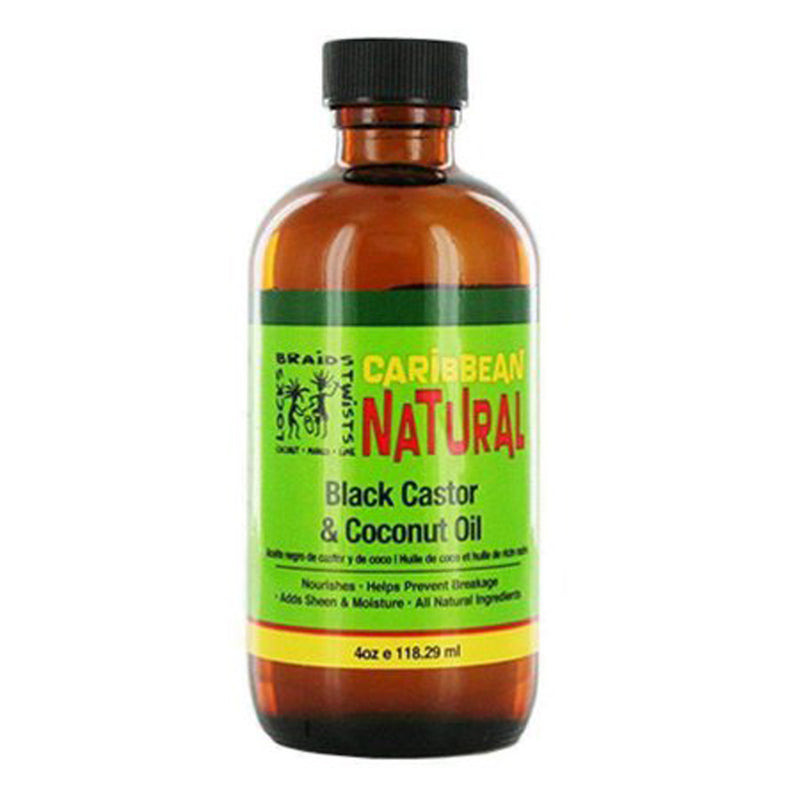 Caribbean Nat. Black Castor & Coconut Oil 4 Oz.