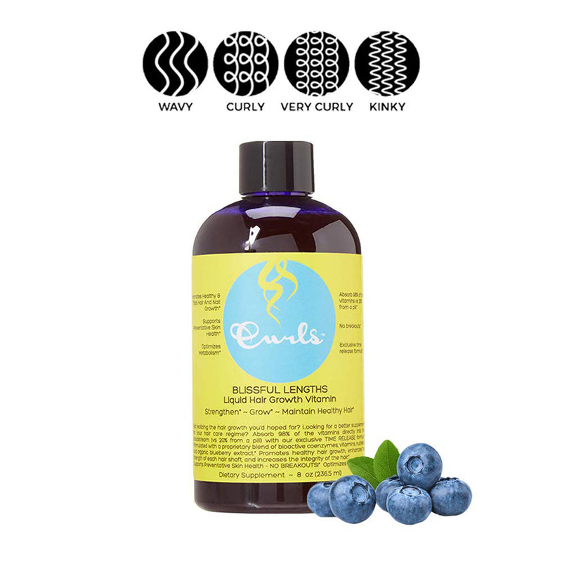 Curls Blueberry Bliss Liquid Hair Growth Vitamin 8oz