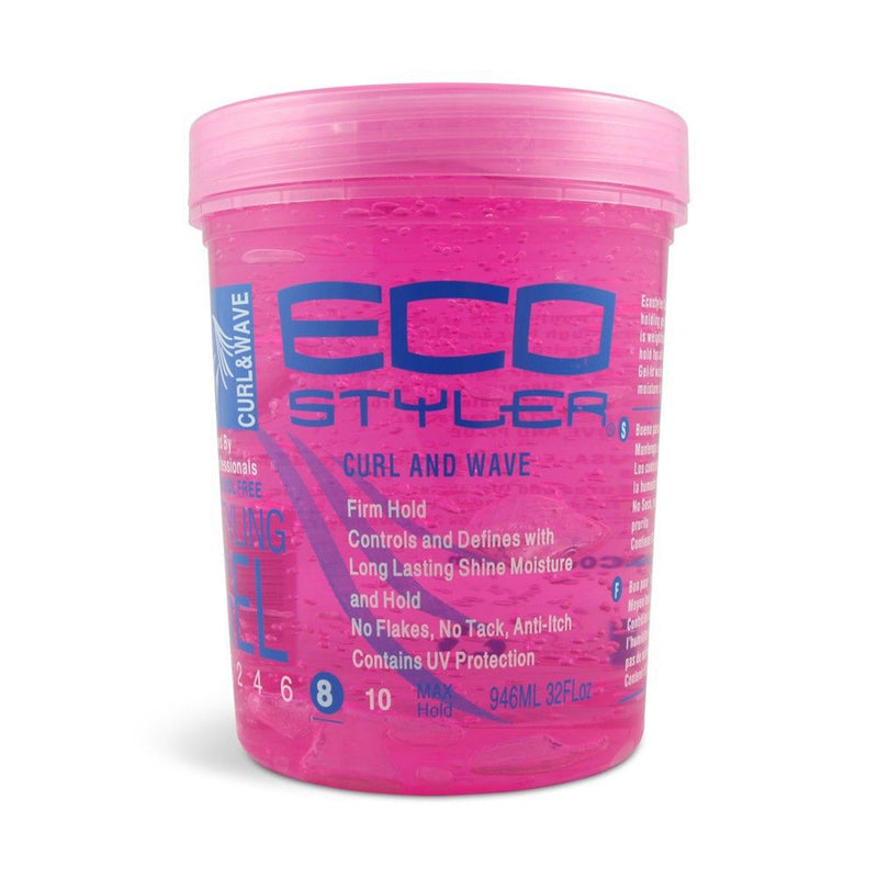 Eco Curl & Wave Gel Pink 32 Oz.