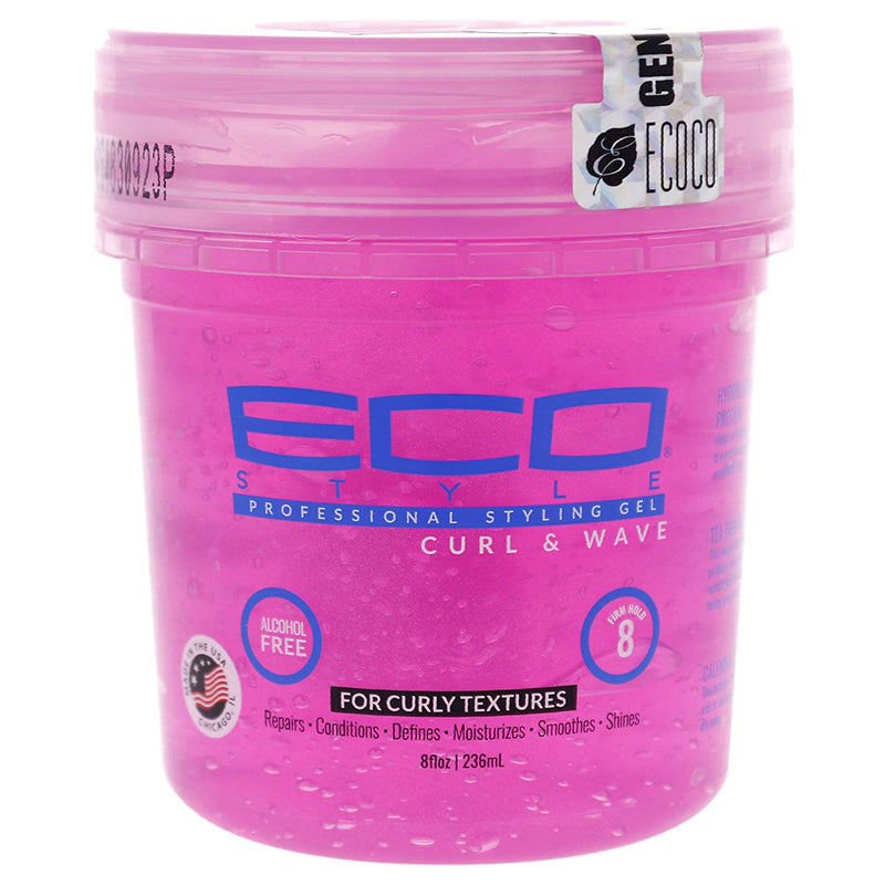 Eco Curl & Wave Gel Pink 8 Oz.