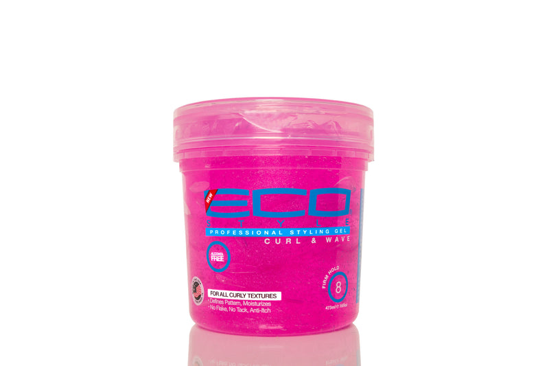 Eco Curl & Wave Gel Pink 16 Oz.