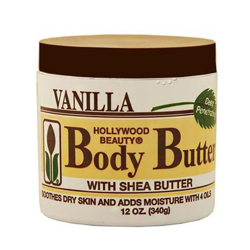 Hollywood Beauty Body Butter Cream 12 Oz.
